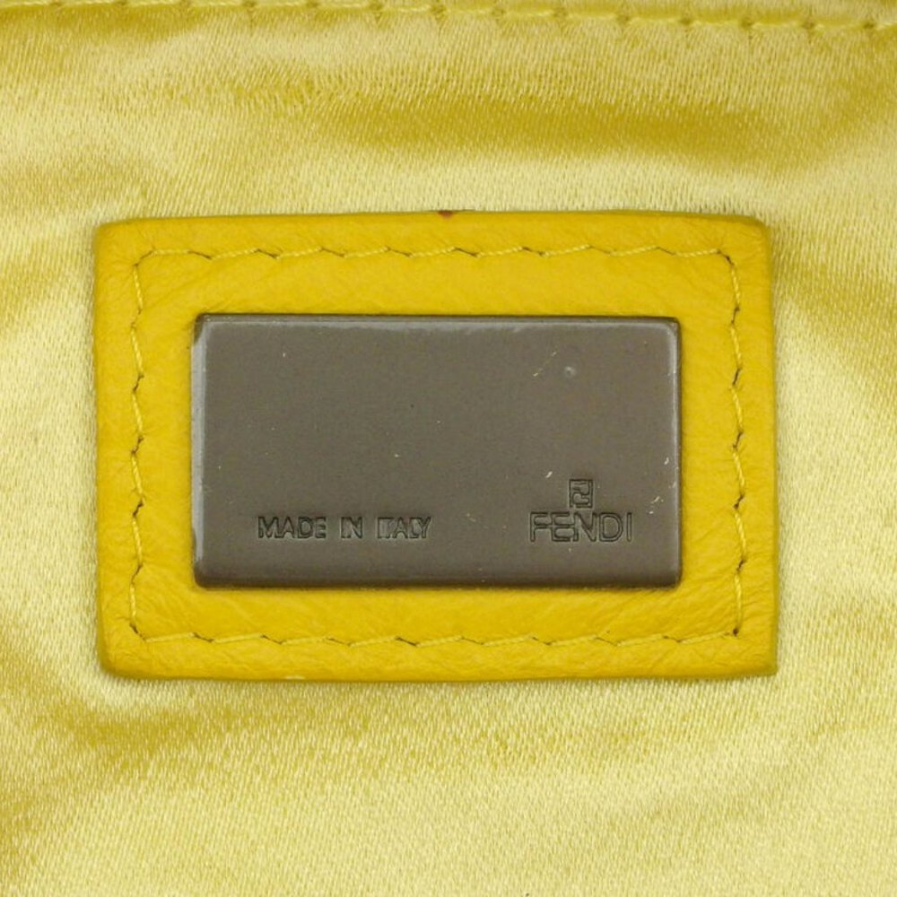 Authentic FENDI handbag mirror with suede - Picture 8 of 8
